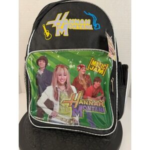 Hannah Montana Music Jam Backpack Disney Miley Cyrus Y2K Black Silver 14 inch